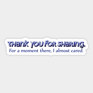 Thank you for sharing Sticker